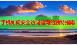 手机如何安全访问暗网的独特指南