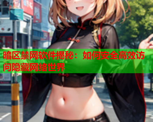 暗区禁网软件揭秘：如何安全高效访问隐藏网络世界