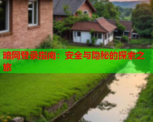 暗网登录指南：安全与隐秘的探索之旅