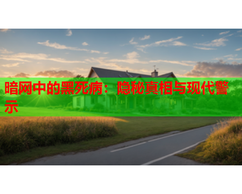 暗网中的黑死病：隐秘真相与现代警示