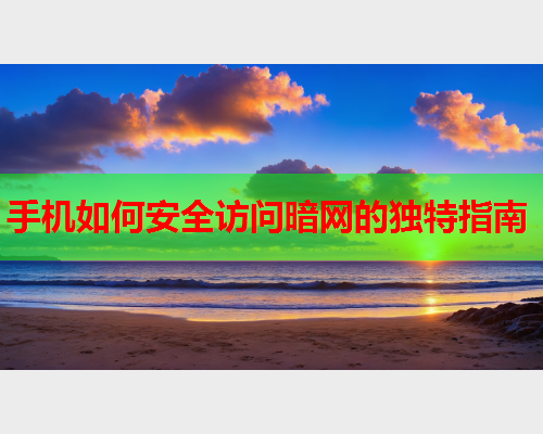 手机如何安全访问暗网的独特指南