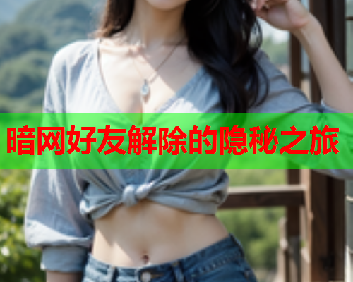暗网好友解除的隐秘之旅